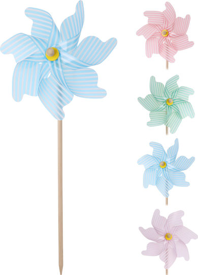 Windrad Streifen 22x55cm 4 Farben