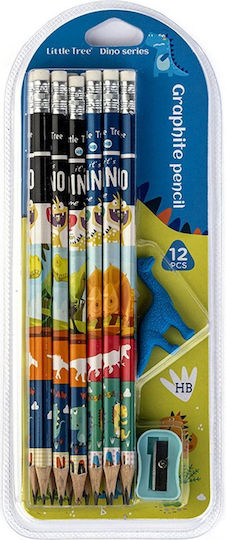 Little Tree Kinder Schreibwarenset mit Bleistift, Spitzer und Radiergummi
