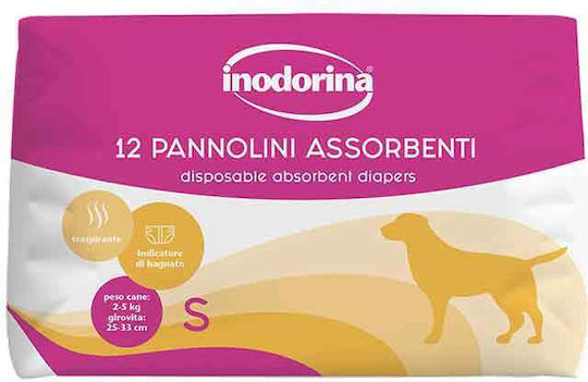 Inodorina Βρακάκι Σκύλου Περιόδου Small 12τμχ