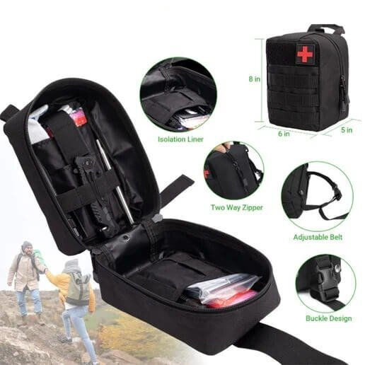 Factory Survival Backpack with Whistle and Sparkler