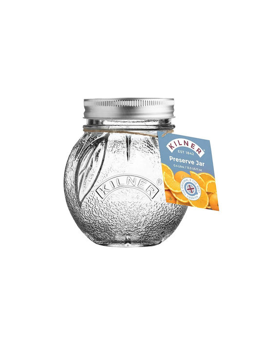 KIlner Vase General Use with Airtight Lid Glass Transparent 400ml