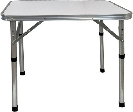 Campus Table Aluminum for Camping Foldable 60x40x57cm White