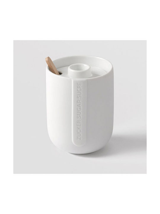 Raeder Vase for Sugar / Tea with Lid made of Porcelain Transparent 7x7x9.5cm