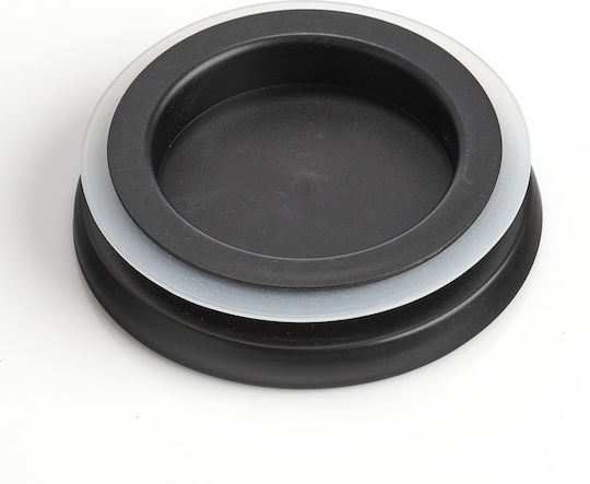 Zeller General Use Vase with Lid Plastic Black 650ml