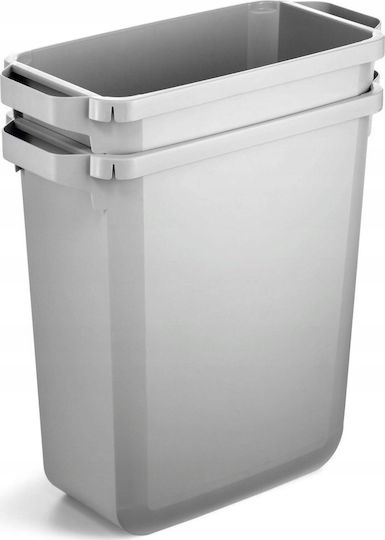Durable Κάδος Απορριμμάτων Πλαστικός Λευκός 60lt