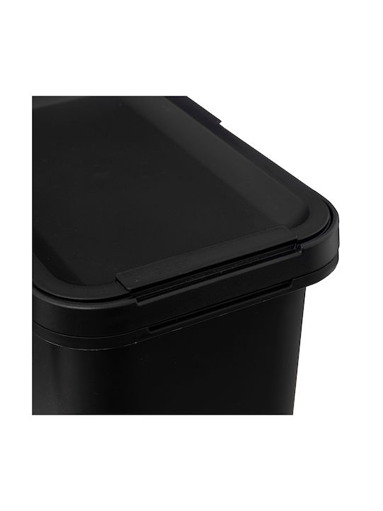 5Five Waste Bin Waste Plastic Black 12lt 1pcs