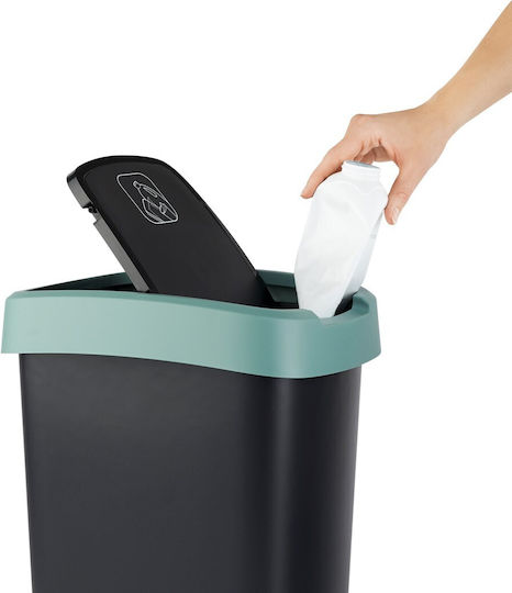 Rotho Babydesign Twist Waste Bin Plastic Green 10lt