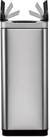 Eko Phantom Waste Bin Made of Stainless Steel with Grey Sensor 40lt
