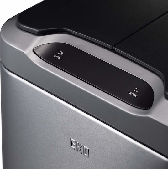 Eko Phantom Waste Bin Made of Stainless Steel with Grey Sensor 40lt