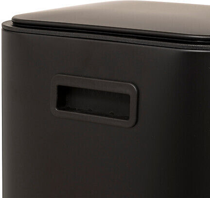 Atmosphera Plastic Waste Bin with Pedal Black 30L