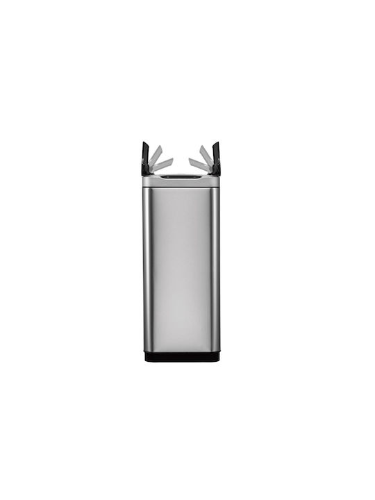 Eko Phantom Coș de Gunoi din Oțel Inoxidabil Silver Matt 45lt 1buc