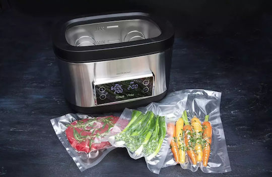 Paper bin Pam 18-310-011 20lt Soft Close Inox Satin F25x55cm