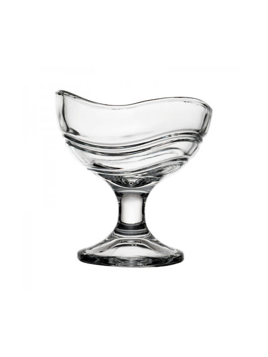 Bormioli Rocco Acapulco Ice Cream Serving Bowl Round Glass Transparent with Diameter 9.5cm