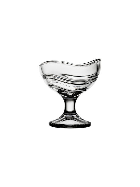 Bormioli Rocco Acapulco Ice Cream Serving Bowl Round Glass Transparent with Diameter 9.5cm
