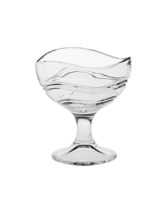 Bormioli Rocco Acapulco Ice Cream Serving Bowl Round Glass Transparent with Diameter 9.5cm