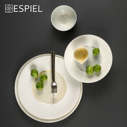 Espiel Zen Sky Μπωλ Σερβιρίσματος Στρογγυλό από Πορσελάνη Μπεζ με Διάμετρο 11.5εκ.