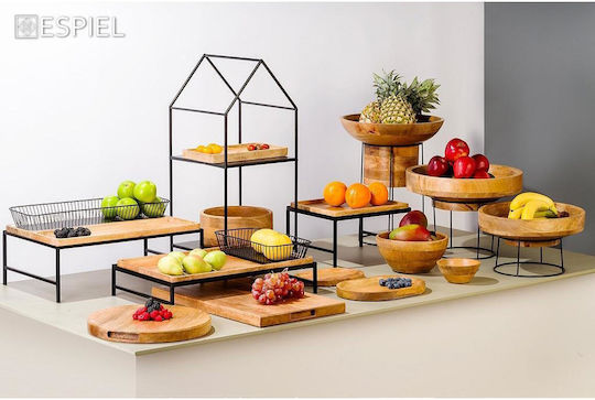 Espiel Serving Bowl Round Wooden with Diameter 14cm