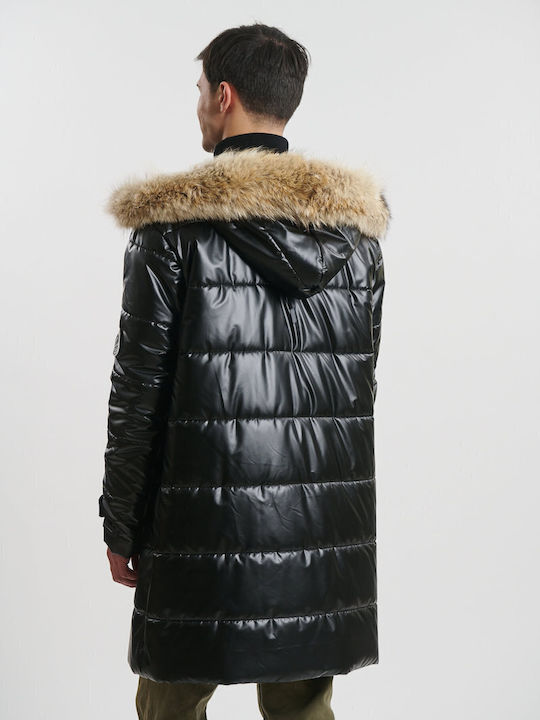 Winter Jacke Puffer Wasserdicht und Winddicht Schwarz