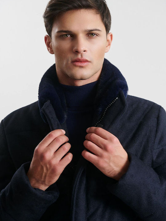 Lake & Hill Herren Winter Jacke Blau