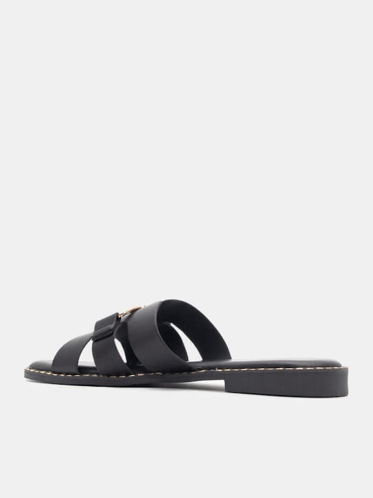 Flache Sandalen für Damen in Schwarz Farbe