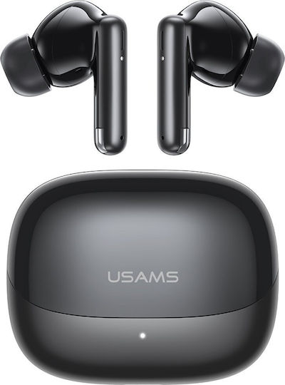 Usams IF27 In-ear Bluetooth Handsfree Căști cu Carcasă de Încărcare Negru