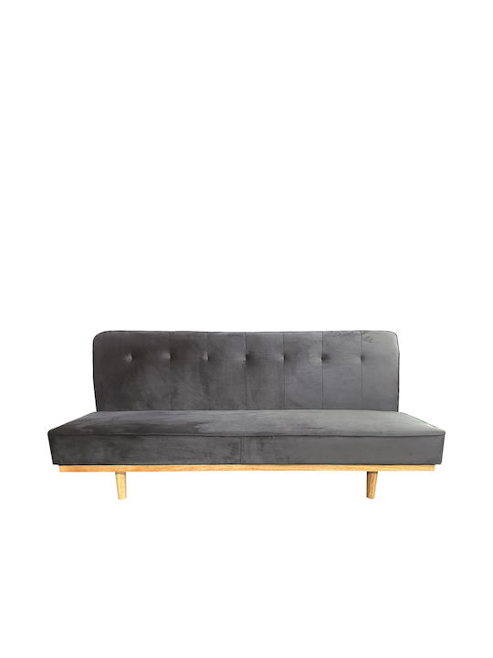 Celeste Τριθέσιος Καναπές Κρεβάτι Γκρι 193x85x88εκ.