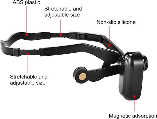 Insta360 Go 3 Go 3s Puluz Magnetic Support Base Pov Head Black