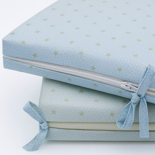 Beboulino Stars Crib Bumpers Classic Inside Blue 35x360cm