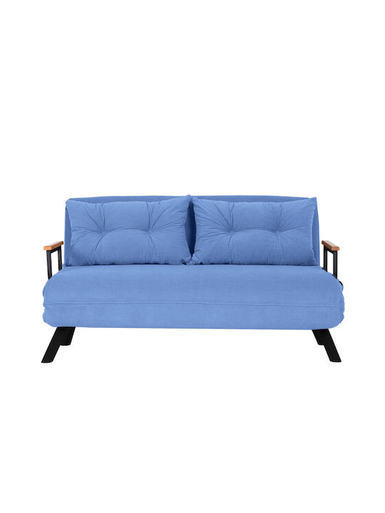 Sando Canapea Cu Două Locuri Pat Albastru Marin 133x78x78cm
