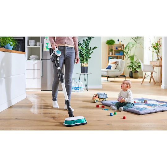 Bosch Unlimited 7 Презареждаща Вертикална Прахосмукачка 2 В 1 Stick И Ръчна 18V Тюркоазена