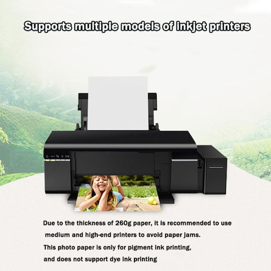 Photo Paper A6 (10x15) for Printers Inkjet 50 Sheets