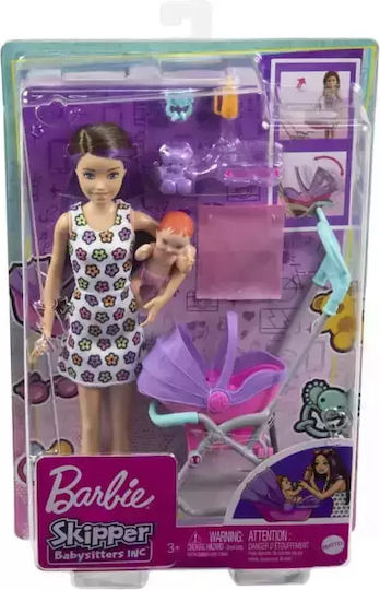 Barbie Skipper Playset - Babysitter Puppenset für 3+ Jahre alt+ Jahre