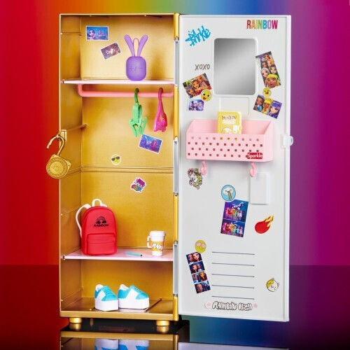 MGA Entertainment Locker Set Păpuși Rainbow High Dulap Pentru 4+ Ani