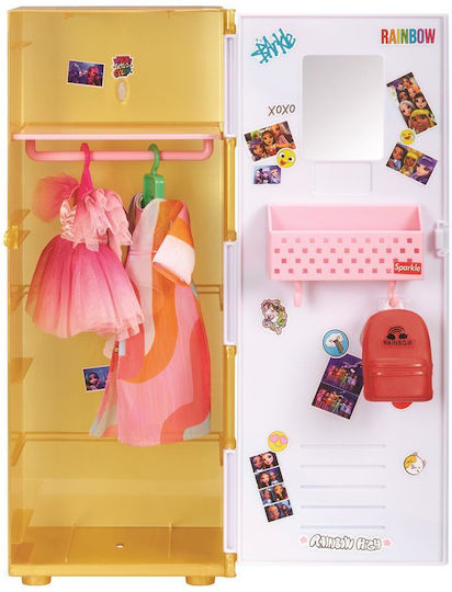 MGA Entertainment Locker Set Păpuși Rainbow High Dulap Pentru 4+ Ani