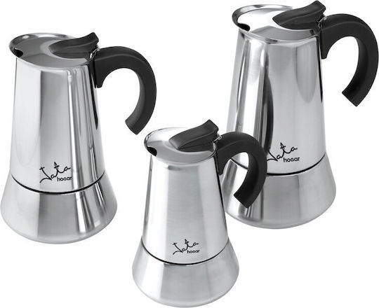 Jata CAX112 Odin Espresso-Kanne 12 Cups Edelstahl Silber