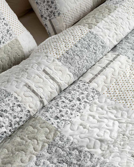 Vesta Home Double Coverlet Microfiber Gray 220x230cm