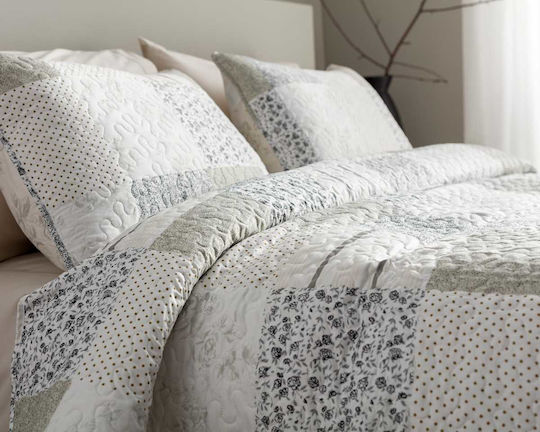 Vesta Home Double Coverlet Microfiber Gray 220x230cm