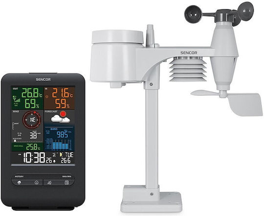 Sencor SWS 9300 Drahtlos Wetterstation Digital Tischplatte Gray