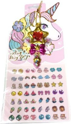 Sticker Earrings Jewelry Game Unicorn