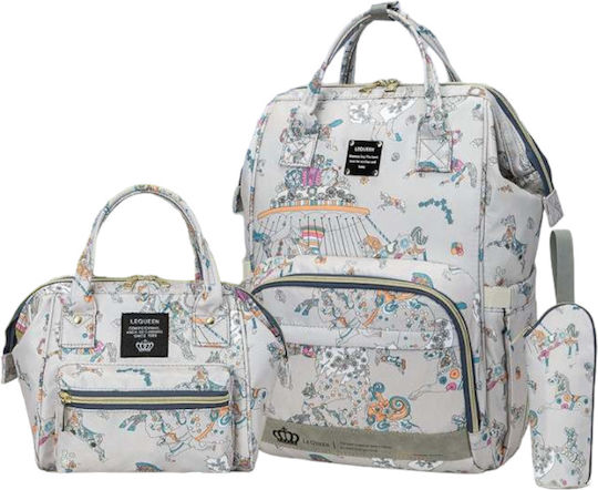 Lequeen Diaper Bag Unicorns Blue