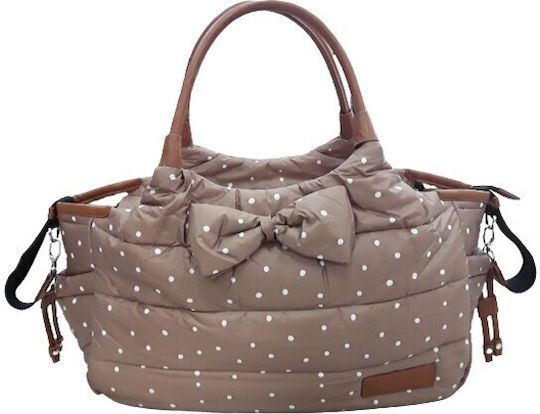 Kikka Boo Shoulder/Hand Diaper Bag Dotty Brown 43x13x42cm.