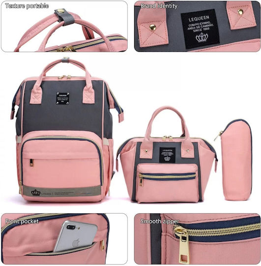Lequeen Diaper Bag Blue - Pink