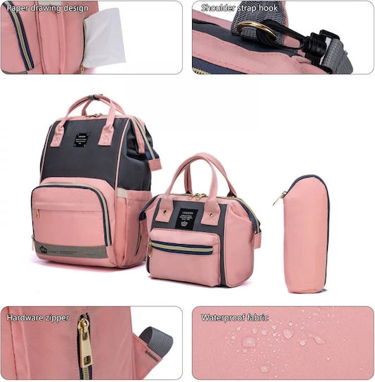 Lequeen Diaper Bag Blue - Pink