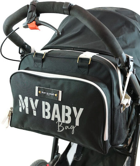 Baby on Board Τσάντα-Αλλαξιέρα Ώμου/Χειρός Μαύρη 42x30x30εκ.