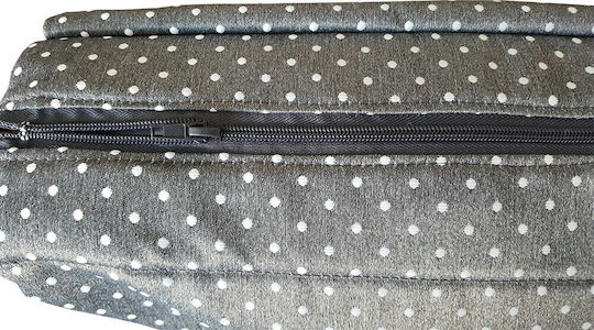 Beboulino Τσάντα-Αλλαξιέρα Ώμου/Χειρός Sandora Grey Poua 40x25εκ.