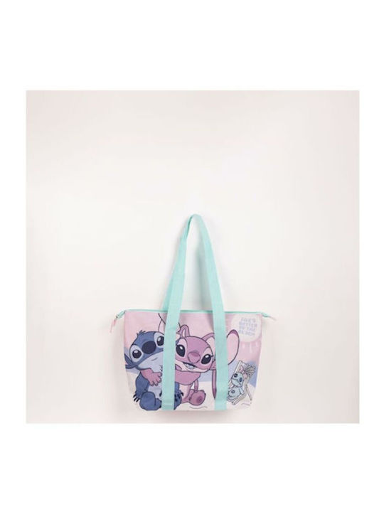 Cerda Stitch Παιδική Τσάντα Θαλάσσης Ροζ 47x33x15εκ.
