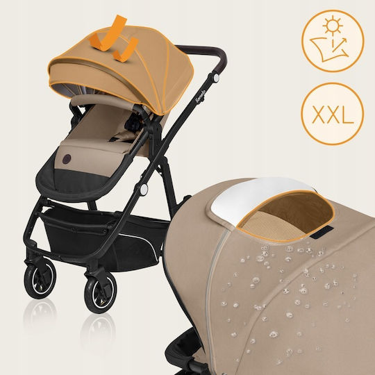 Bianca Adjustable 3 in 1 Baby Stroller Suitable for Newborn Beige Sand 11.75kg
