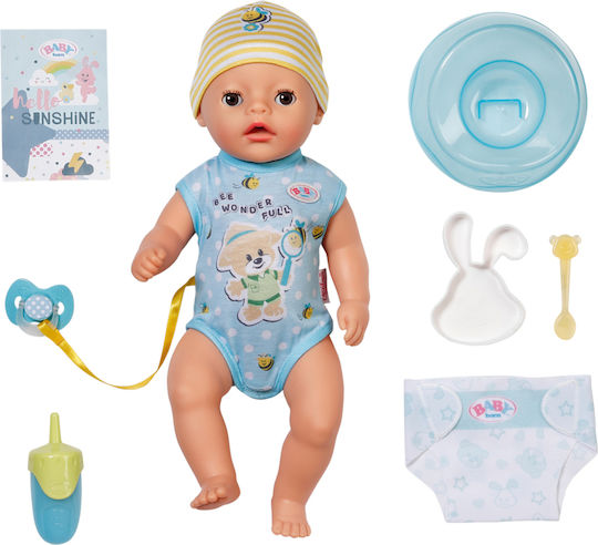 ZAPF Creation Baby Born Σετ με Μωρό Κούκλα Little Boy Lukas για 1+ Ετών 36 εκ.