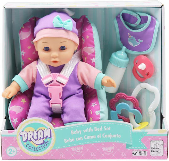Luna Baby Doll Set Car Seat For 2+ Years 30 cm