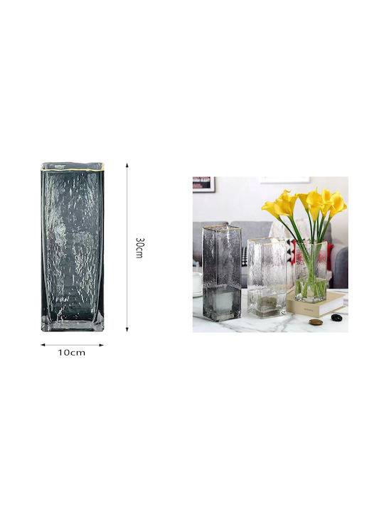 Cosmofan Dekorative Vase Glas 10*10*30cm